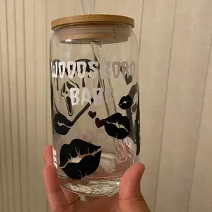 Ghostface glass can cup Woodsboro Babe