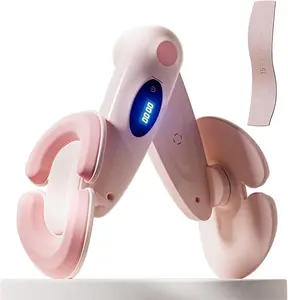 Pelvic Floor Muscle Training, Thigh Master, Kegel Exercise, Inner Thigh Exerciser with Resistance Band, Resistance Adjustable Portable Thigh & Hip Trainer for Postpartum Rehabilitation