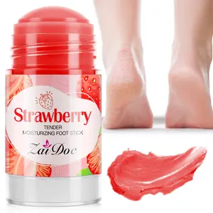 ZaiDoc 6-Fruit Flavor Tender Moisturizing Foot Stick Set - Strawberry & More, Hydrates Dry Feet, Leaves Skin Soft & Smooth, 30Ml