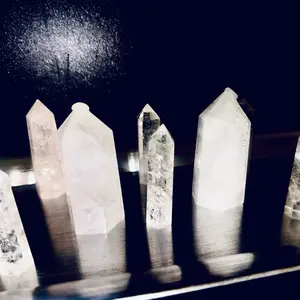 Natural Clear Quartz Wand Pendant Necklace Amulet - Handmade Adjustable Rope Chain, 28 Inch Length, Lightweight & Comfortable, Perfect for Daily Use
