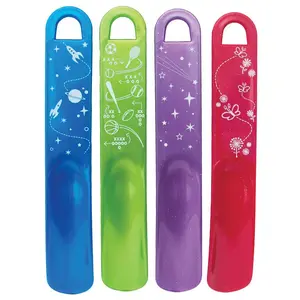 Shoe Horns for Kids - 4-Pack of multi color shoehorns for kids
