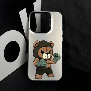 Cartoon Motorcycle Design Phone Case for iPhone 16, 15, 14, 13, 12, 11, X, XS, Anti-Dirty, Fashionable, Trendy, Protective Cover