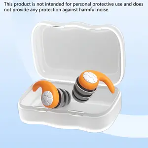 1 Pair Silicone Swimming Earplugs Waterproof Reusable with Storage Case for Pool Surfing Water Sports Black Pink Blue Yellow Green Gray