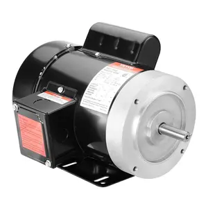 VEVOR 1HP Electric Motor 3450 rpm, AC 115V/230V, 56C Frame, Air Compressor Motor Single Phase, 5/8 Keyed Shaft, CW/CCW Rotation for Agricultural Machinery and General Equipment