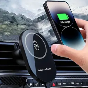 Car Magnetic Wireless Charging, Magnetic Charging Design, Magnetic Charger Base, Mobile Phone Holder In The Car, Car Phone Holder Wireless Charger Car Air Vent Magnetic Bracket, For IPhone 12 13 14 15 Pro/Plus/Pro Max Samsung 20 21 22 Xiaomi