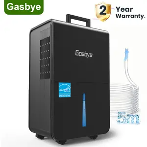 Gasbye 4500 Sq.Ft. Energy Star Dehumidifier with Replaceable Pump, Max 115 Pint/Day Smart Compressor Dehumidifier with Drain Hose，Intelligent Humidistat