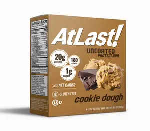 AtLast! Uncoated Protein Bar – Cookie Dough