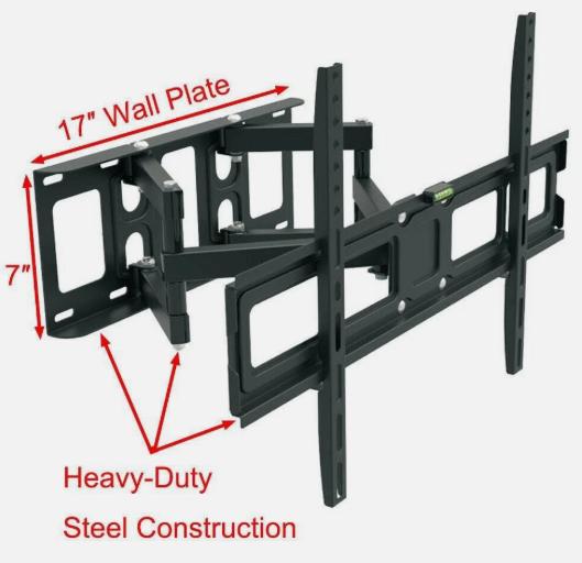 Articulating Full Motion TV Wall Mount Swivel Tilt For 32 42 47 50 55 60 65 70"