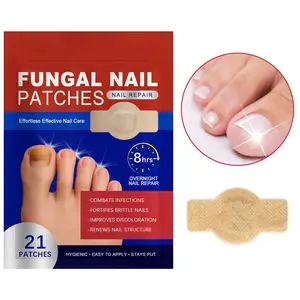 21PCS Fungal Nail Patches,Daily Care Nails Kit Set,Nail Health Care Patches,Nail Fungus Care Patches, Suitable for Solving Fungal Nails and Other Nail Problems,Nail Supplies