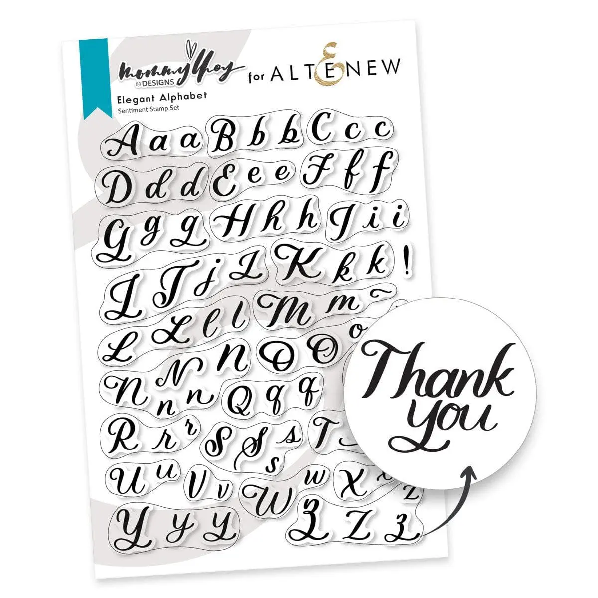 Elegant Alphabet Stamp Set