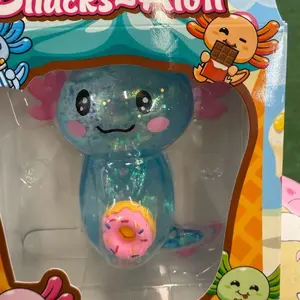 Snack-alotly sugar, squishy, axolotl, stress, relief toy colors, and styles any very