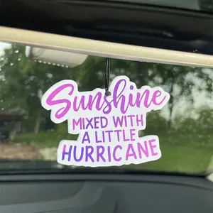 Car Air Freshener Hanging Pendant, Ice Cube Design, Japanese Cartoon Anime Style, Vent Clip for Car Interior Decoration, Car Fragrance