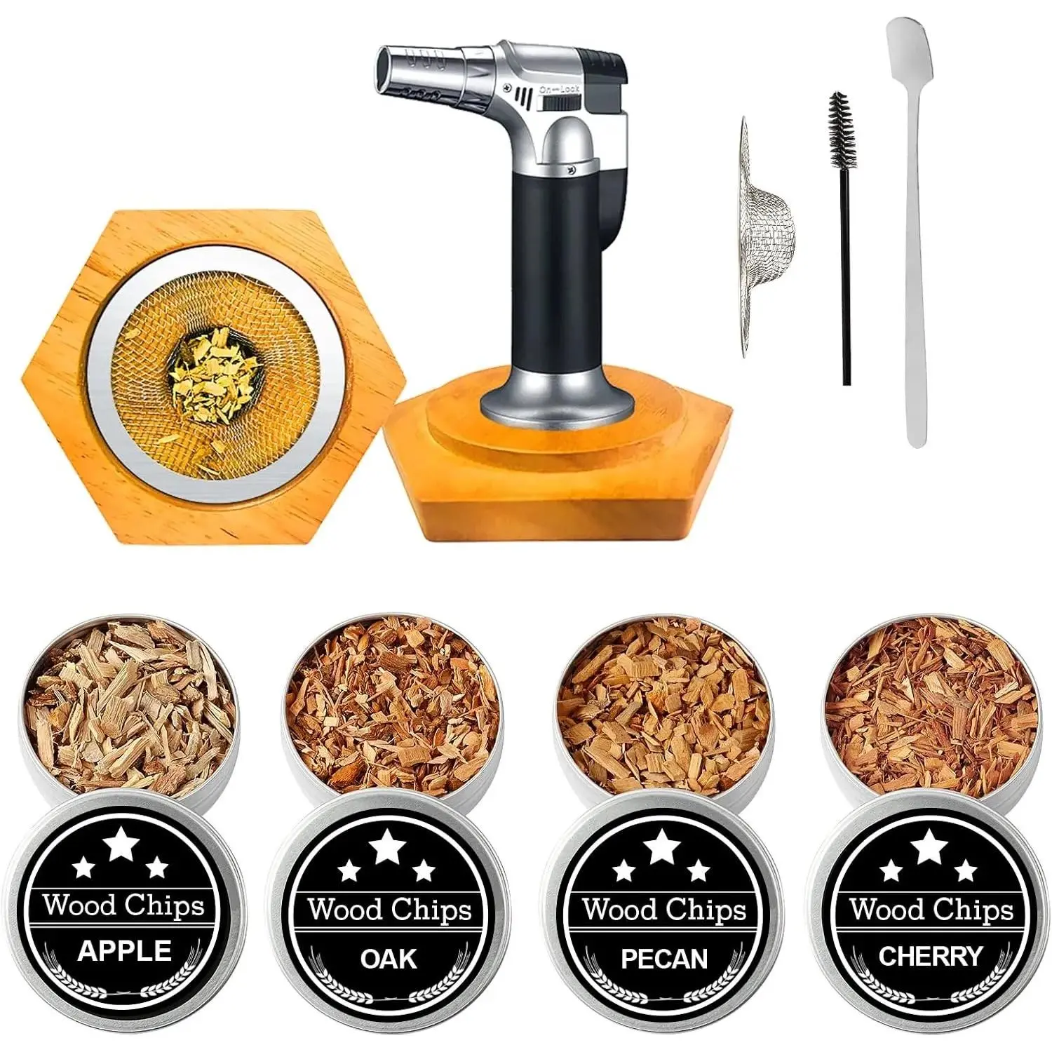 Bourbon Whiskey Gifts for Men - Fun Cocktail  Kit with Torch, Birthday Anniversary Unique Gifts for Husband Dad, Cool Smoked Bourbon Kit, Mens Gift Ideas for Father's Day