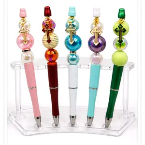 CROSS DANGLE PENDANT Beaded Pens – INK REFILL INCLUDED Smooth Writing- 5 diifferent options