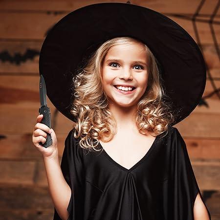 Boao 4 Pieces Retractable Knife Prop False Trick Gadget Toy Disappearing Dagger Fake Plastic Blade for Halloween Fools Day Party