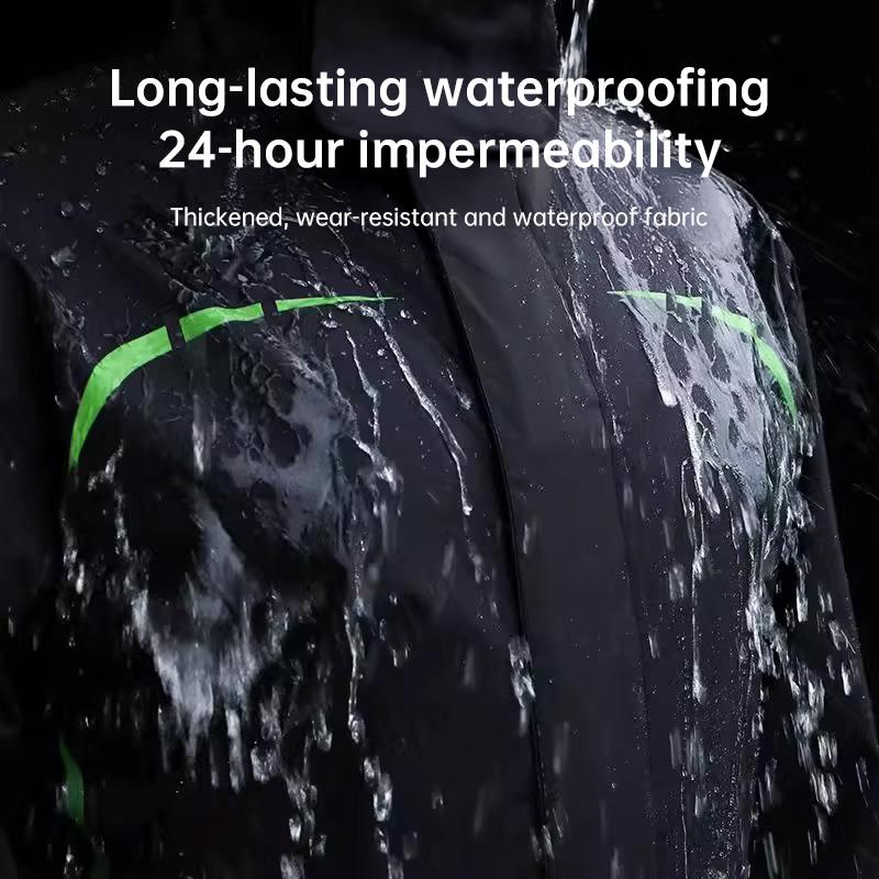 Waterproof Split Motorcycle Rain Suit - Lightweight, Foldable, Windproof, Heavy Rain Protection