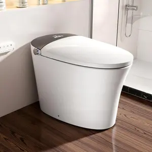 Bellemave  Smart Toilet with Foam Shield, Zero Water Pressure Flush, Radar Sensor, Foot Operated Seat, Heated Seat, Warm Water Sprayer & Dryer, Auto Flush & Close, Remote Control