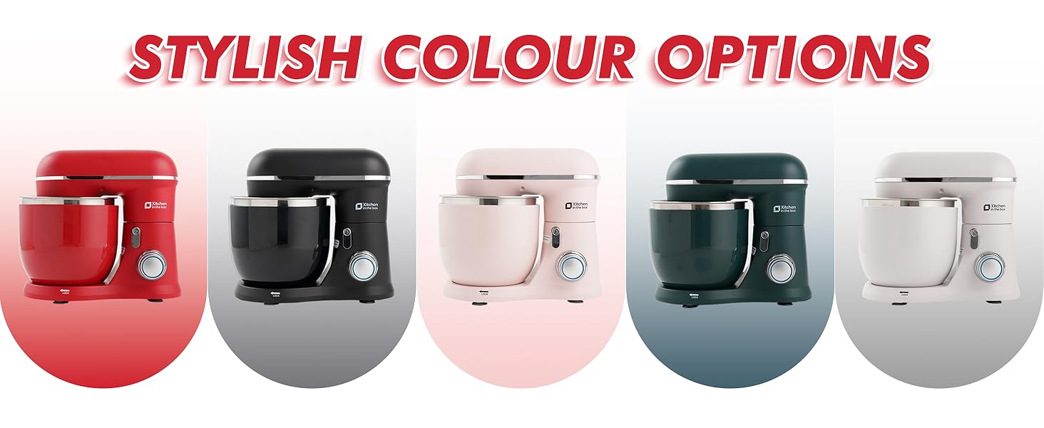 Kitchen in the Box 3.5QT Compact Stand Mixer with 2 Bowls, 10-Speed Tilt-Head Kitchen Electric Mixer for Baking, Dough, Cooking