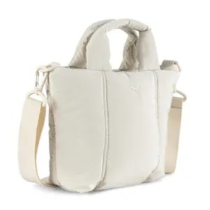 PUMA Womens Puffer Mini Tote Casual - Beige PUMA Womens Puffer Mini Tote Casual - Beige