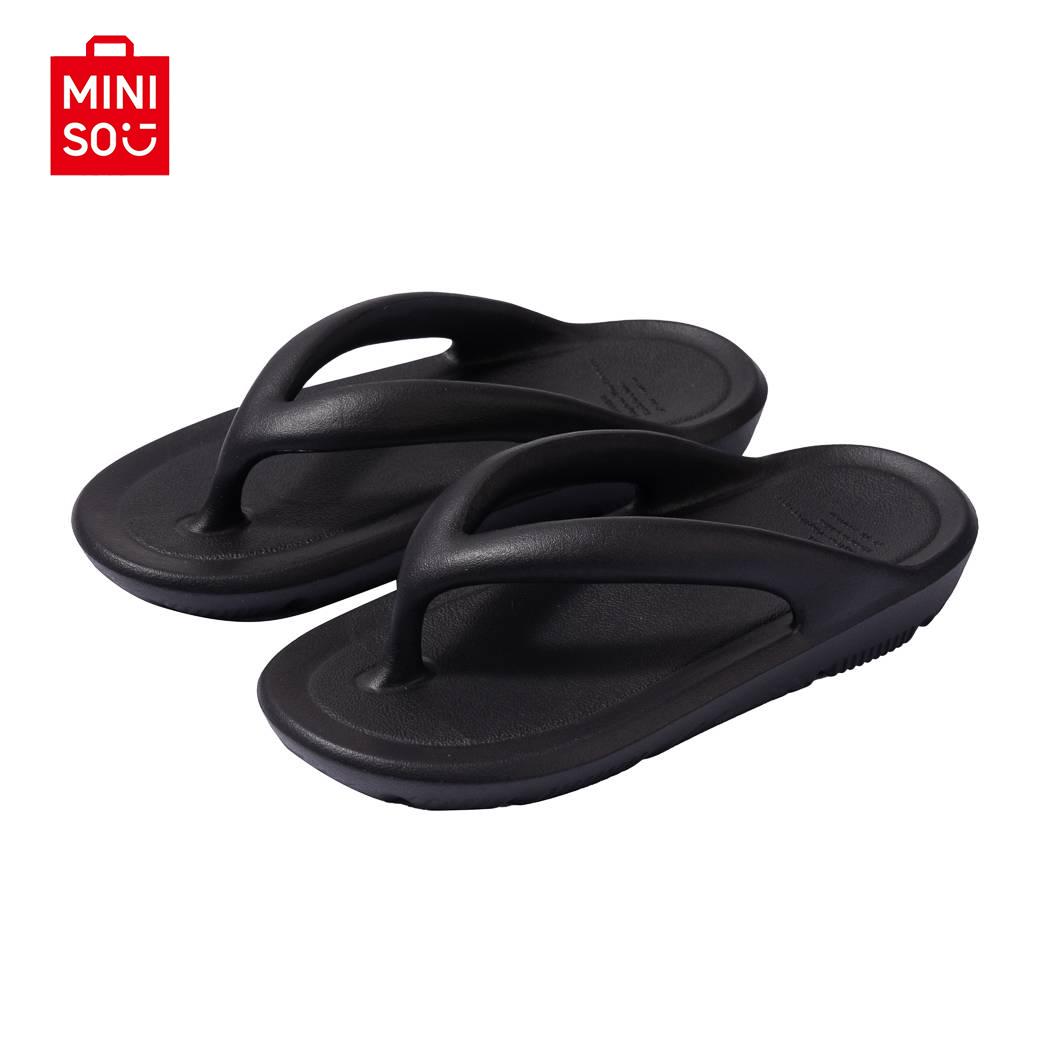 MINISO-Fashion ladies slippers,Comfortable Flip-Flop,Antibacterial, Non-Slip Leisure style,Use daily use,Pink/black/blue Shoe Footwear Women Sandal