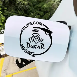 1PC  Dakar Pattern Car Sticker Is Waterproof and Sun-protected  Suitable for Car Fuel Tank Caps  Motorcycle Trucks  SUV Body Scratches  Block Fuel Tank Caps  Bumper Fuel Ports  DIY Sports Style Decorative Decals Automobile Decals