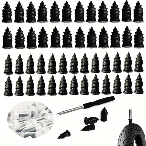 Car Tire Repair Tool Kit, 1 Set Vacuum Tire Repair Kit, Automotive Maintenance Tools, Tire Repair Tool for Electric Car Motorcycle, Professional Car Tire Repair Kit, Tyre Sealant Nail, Tire Patch Repair Kit