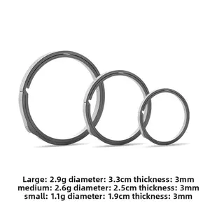 Premium Titanium Alloy Keychain Key Ring Outdoor Key Holder for Car House Keys Hanging Ornament Lightweight Durable Keyring Accessory