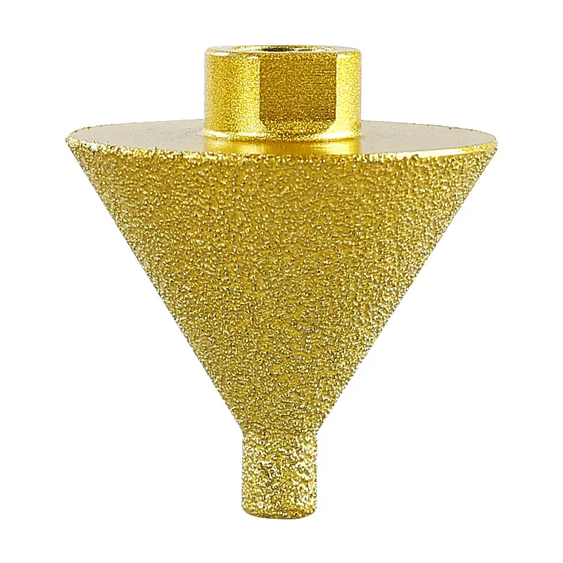 2" 50MM Threaded Diamond Chamfering Drill BitDrilling and Reaming Tapered Drill Bit for Tile Marble Quartz Stone Angle Grinder Bit 5/8-11 fathersdaygift Cutting