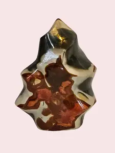 Polychrome Jasper Crystal Flame Natural Stone Vibrant Healing Crystal with Fire Energy for Vitality Creativity and Joyful Transformation