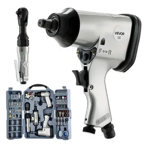 fathersdaygift VEVOR 71 Pieces Pro Air Tool and Accessories Kit - 1/2 Air Impact Wrench, 3/8 Ratchet Wrench, 1/2 Die Grinder, 4500BPM Hammer, Blow Gun for Auto Repair, Home DIY Project - Storage Case Included