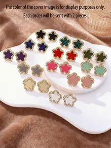 Women's Lucky Clover Earrings Set, Fashionable & Versatile Design, Perfect for Daily Wear, Elegant Jewelry Accessory