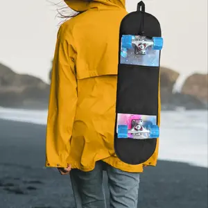 Dual-Curved Skateboard Bag Storage Pouch, Thickened Short Board Backpack Cover, Universal Single Shoulder Bag, Durable & Versatile