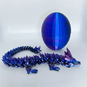 3D Printed Crystal Dragon - with or without egg
