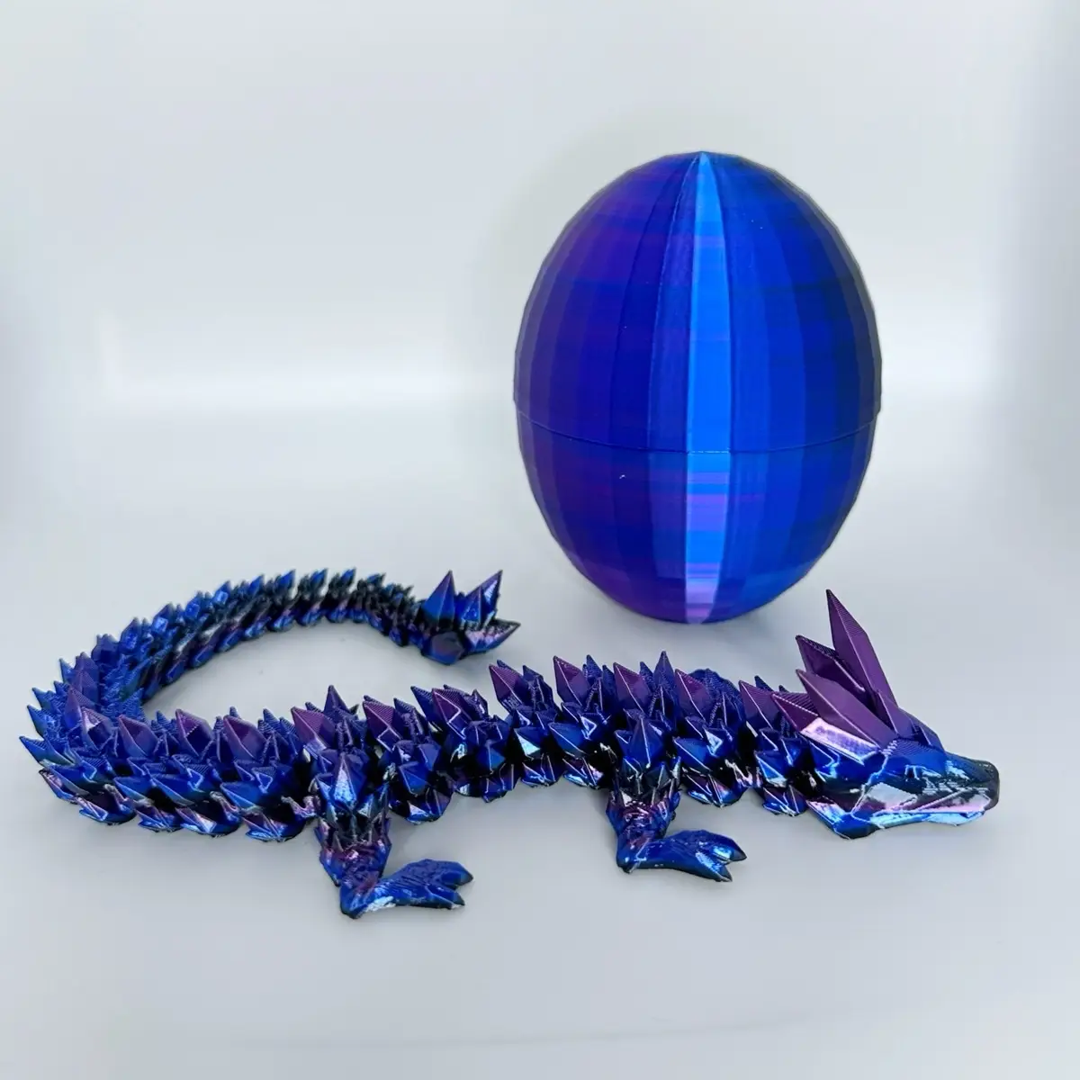 3D Printed Crystal Dragon - with or without egg