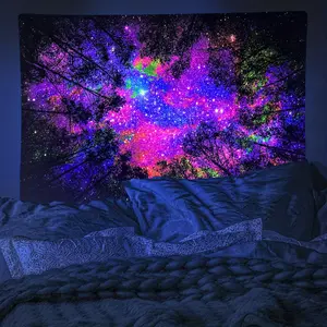 High-Definition Printed Rug, Tapestry Wall Mural, Horizontal Wall Decor for Living Room Bedroom Party Setup, Includes Installation Set
