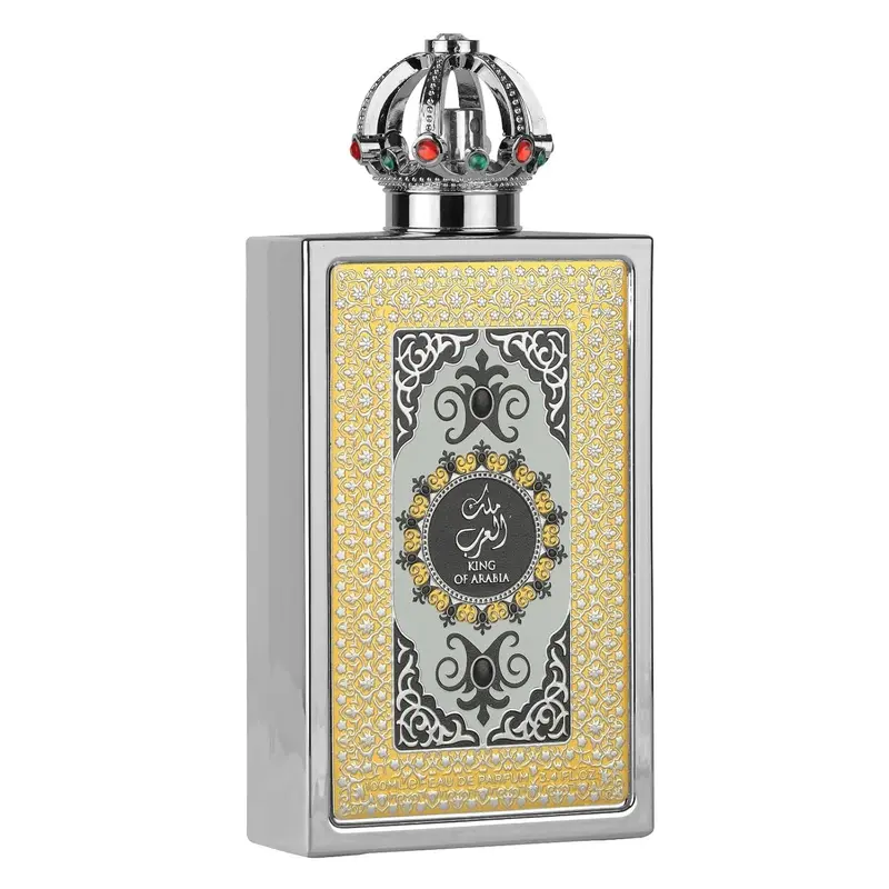 Lattafa Pride King of Arabia 100 ml EDP – Unisex Fragrance with Bergamot, Mint, Black Tea, Ginger, Leather & Vanilla – Warm Spicy Aromatic Scent