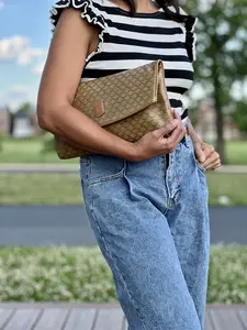 Pre-owned Celine canvas clutches & wristlets Vintage Macadam Clutch