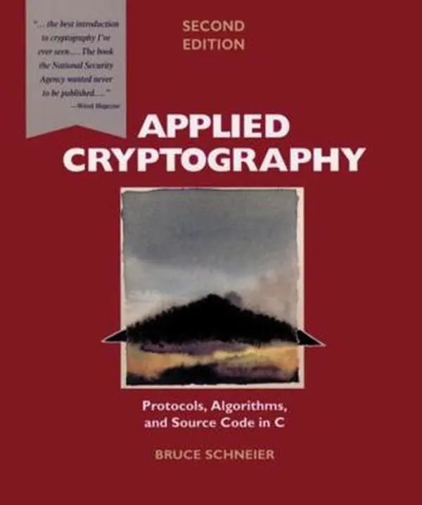 USED Book - Applied Cryptography: Protocols, Algorithms, and Source Code in C by Schneier, Bruce (Paperback) - english