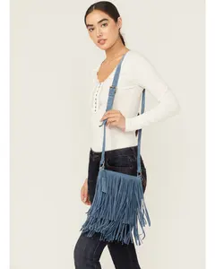 Camarillo Fringe Suede Crossbody Bag