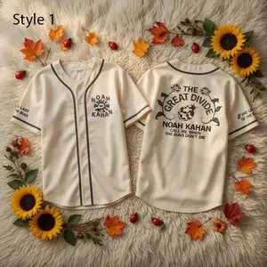 The Divide Tour Baseball Jersey, Noah Kahan Concert Shirt, Country Music Fan Apparel