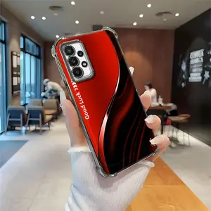 Suitable for [Galaxy A23] Simple silk gradient transparent protective four-corner air cushion anti-fall mobile phone case transparent mobile phone case four-corner protective case-888