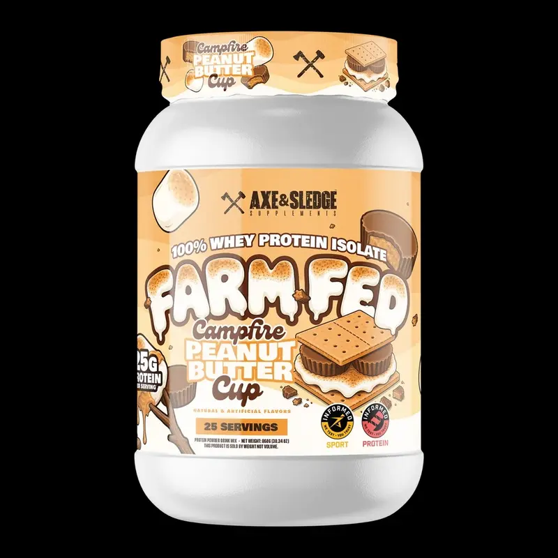 Farm Fed Grass-Fed Whey Protein Isolate - Adult Dietary Workout Recovery Supplement, Protein Nutrition Support, Lean Muscle Booster for Drink Formulations