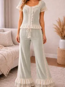 Women's Seafoam Whisper Clothing Set - Womenswear Underwear Suit for Daily Wear