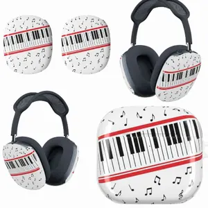 Michael Jackson Inspired Piano Key Ear Cups for AirPods Max, King of Pop Music Notes Headphone Covers