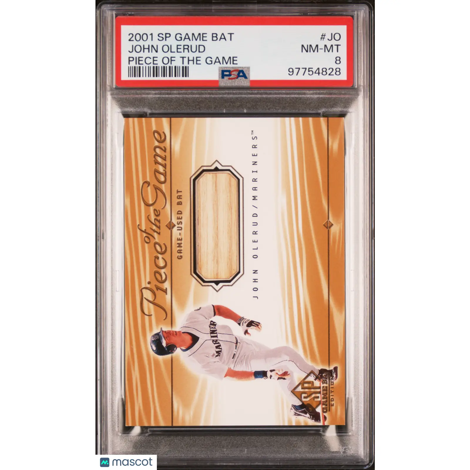 John Olerud PSA 2001 SP Game Bat Piece Of The Game #JO 8 97754828