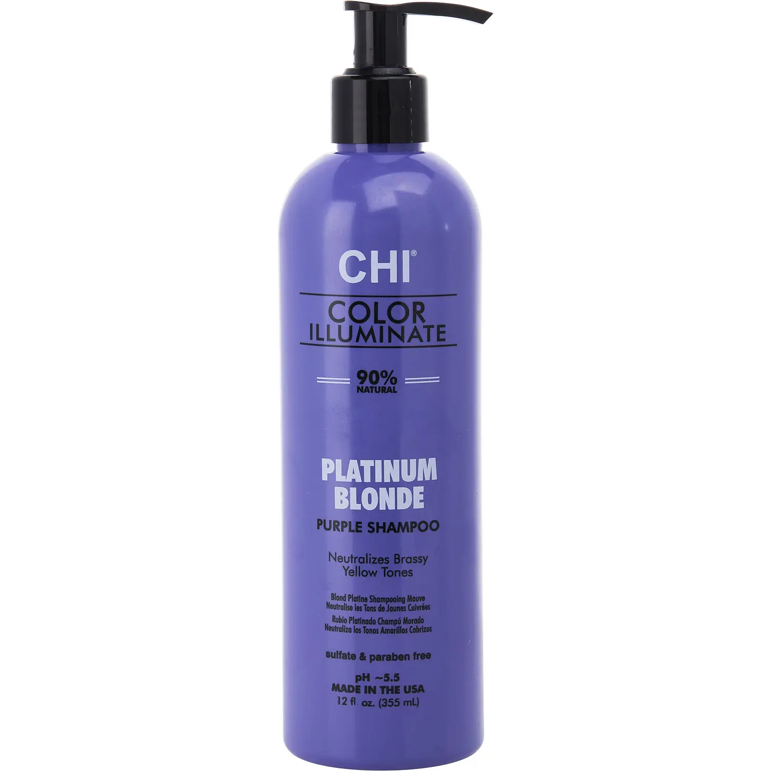 Chi By Chi Color Illuminate Shampoo Platinum Blonde For Unisex Chi By Chi Color Illuminate Shampoo Platinum Blonde For Unisex