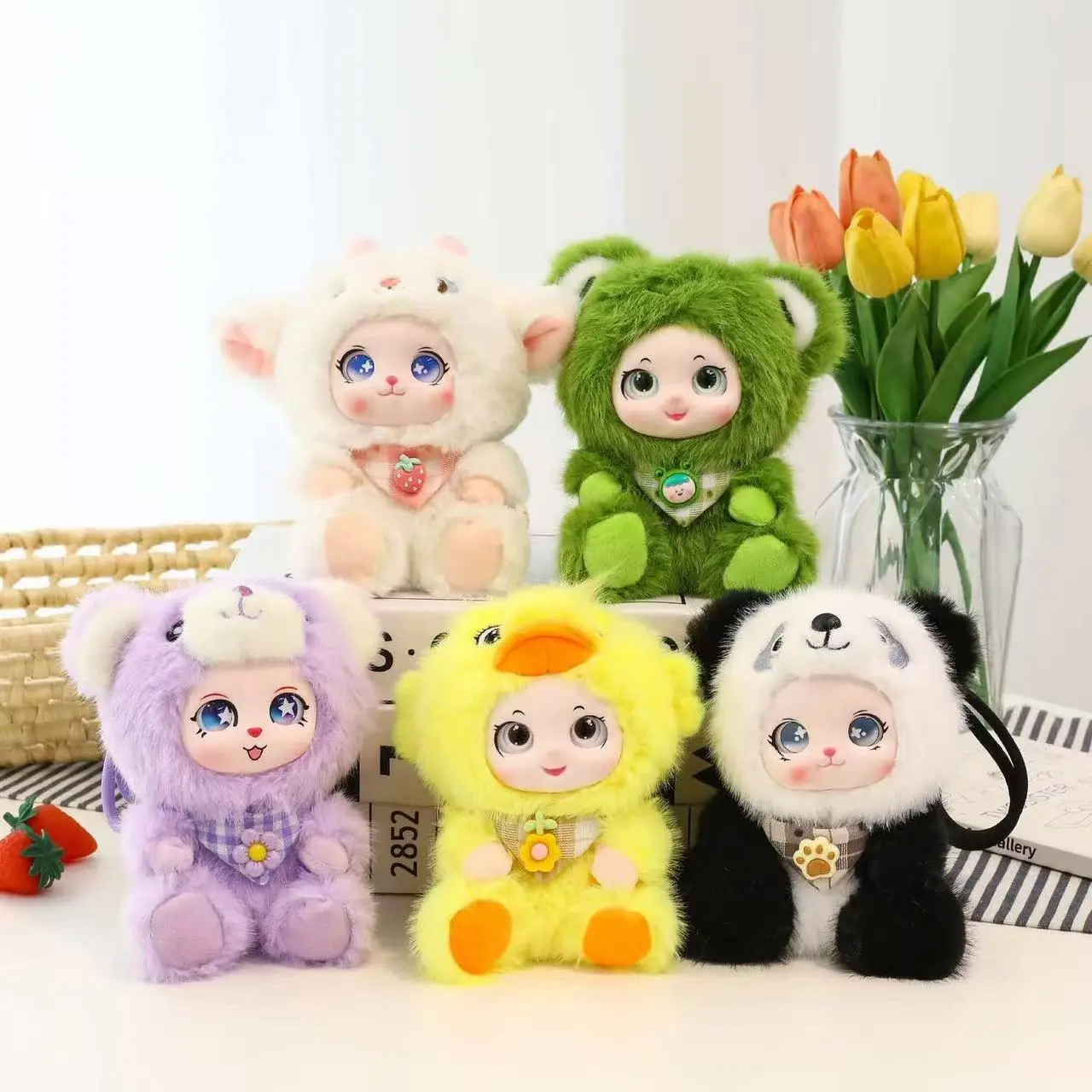QU-Granule Fragrance Plasticine Doll - Plush Stuffed Toy, Desk Hanging Accessory, Birthday Gift for Girlfriend
