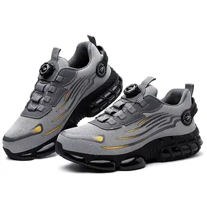 Steel Toe Shoes for Men - Slip & Puncture Resistant, Lightweight & Breathable for Construction, Hiking, Climbing | All-Day Comfort Safety Work Boots smash proof