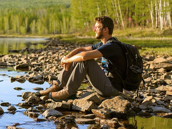 NORTIV8 Men's Mid-Cut Hiking Boots, Waterproof Outdoor Trekking Shoes for Backpacking, Camping