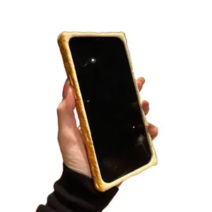 Soft Silicone Toast Bread Design iPhone Case Compatible with iPhone 17 16 15 14 13 11 Pro Max Series Shockproof Protective Cover